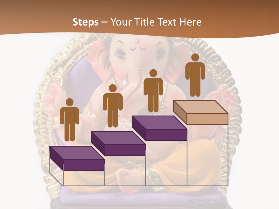 White Religious Idol PowerPoint Template