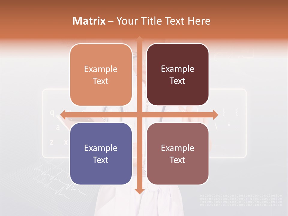 Associate Woman Closeup PowerPoint Template