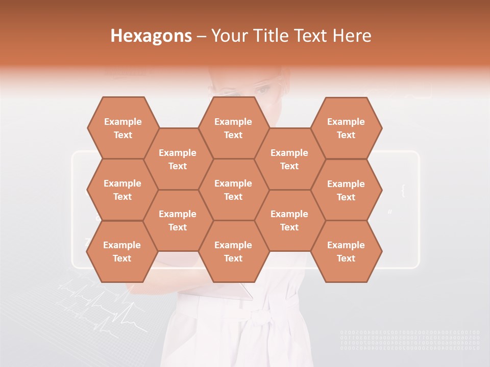 Associate Woman Closeup PowerPoint Template