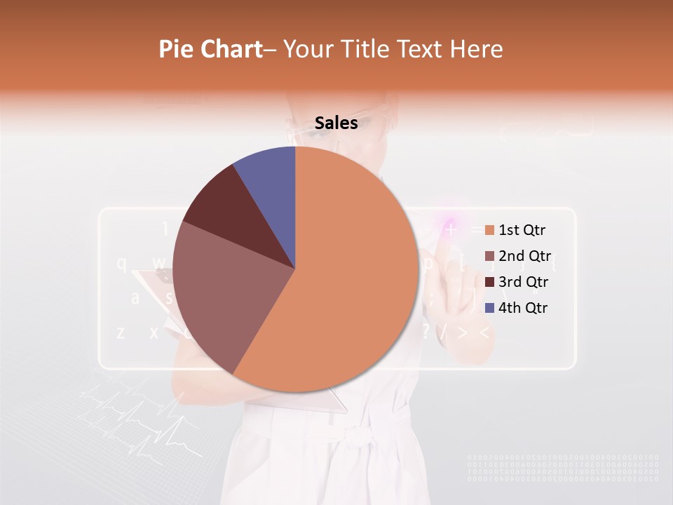 Associate Woman Closeup PowerPoint Template