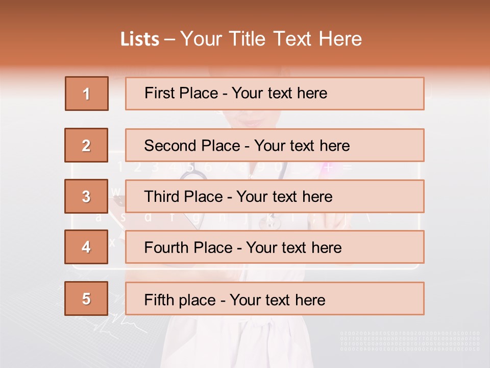 Associate Woman Closeup PowerPoint Template