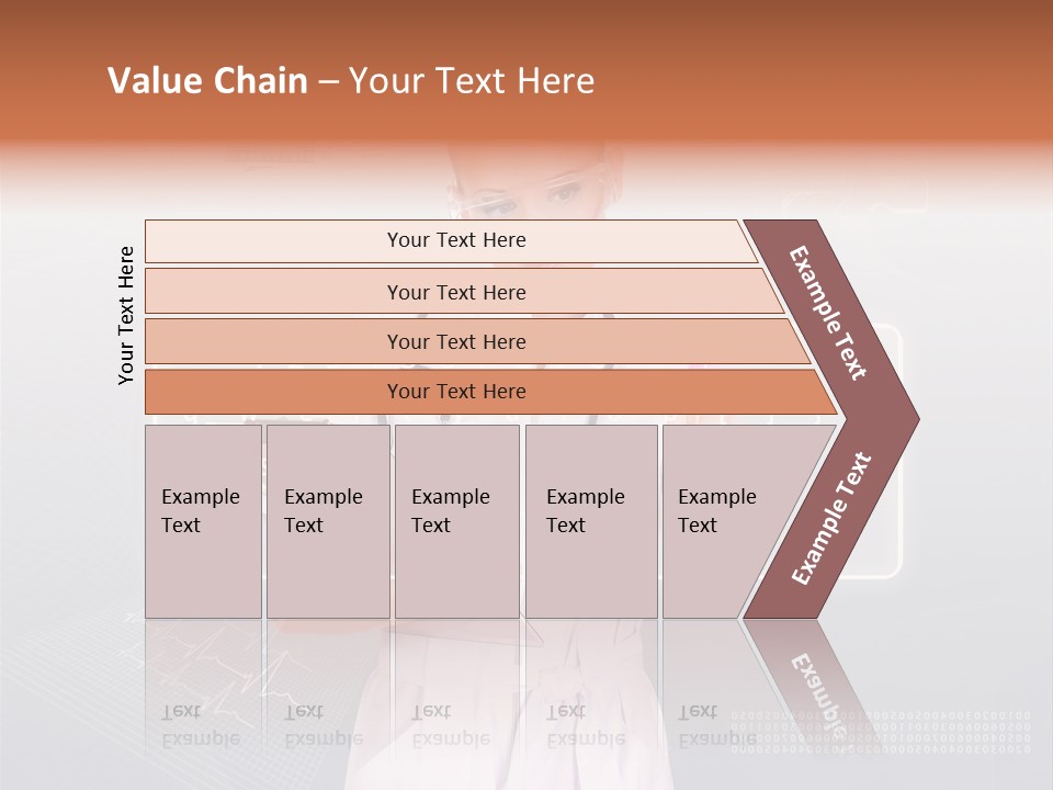 Associate Woman Closeup PowerPoint Template