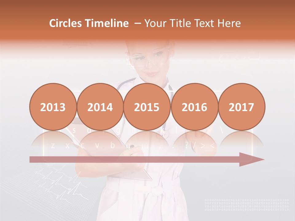 Associate Woman Closeup PowerPoint Template