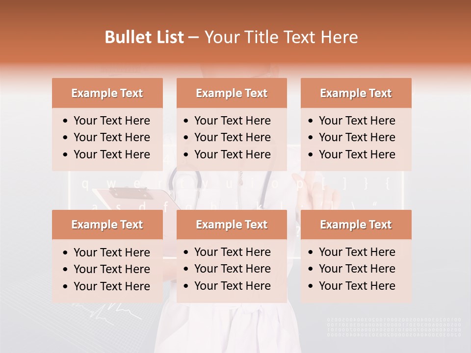 Associate Woman Closeup PowerPoint Template