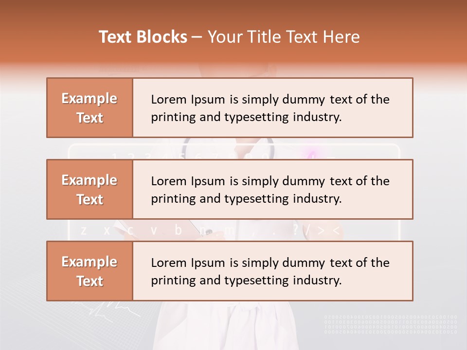 Associate Woman Closeup PowerPoint Template