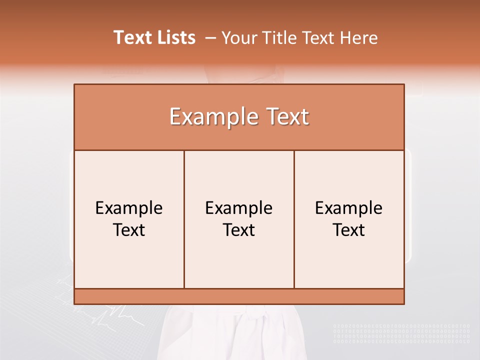 Associate Woman Closeup PowerPoint Template