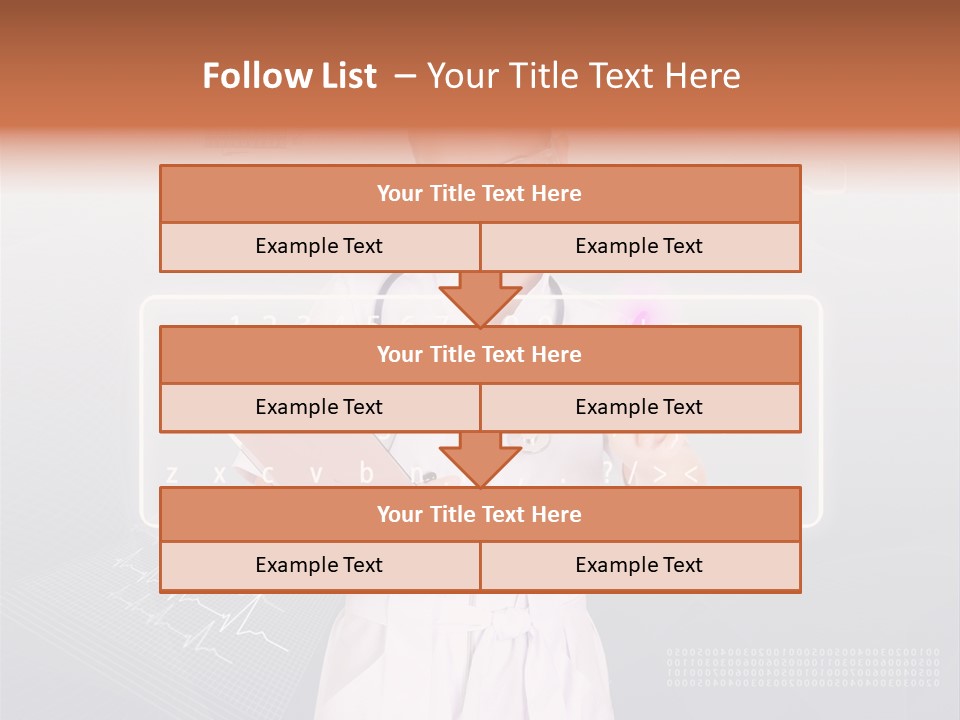 Associate Woman Closeup PowerPoint Template