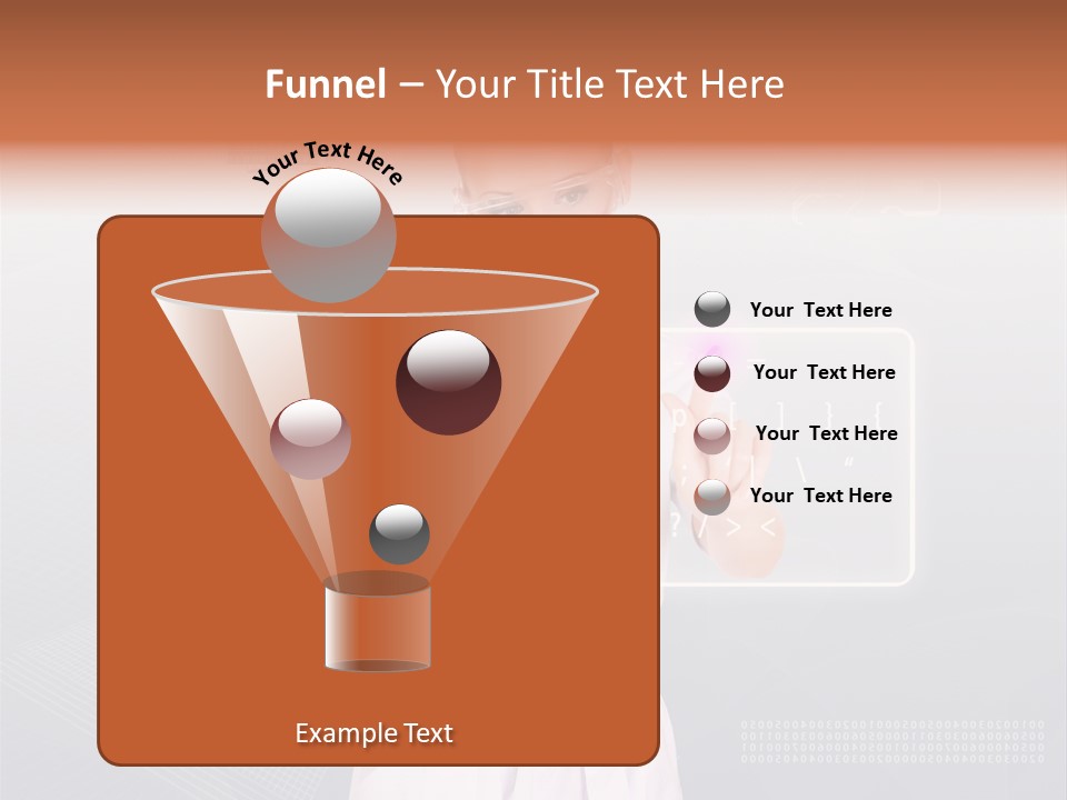 Associate Woman Closeup PowerPoint Template