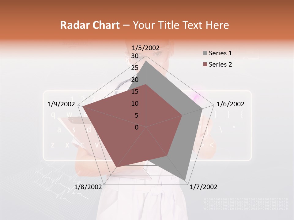Associate Woman Closeup PowerPoint Template