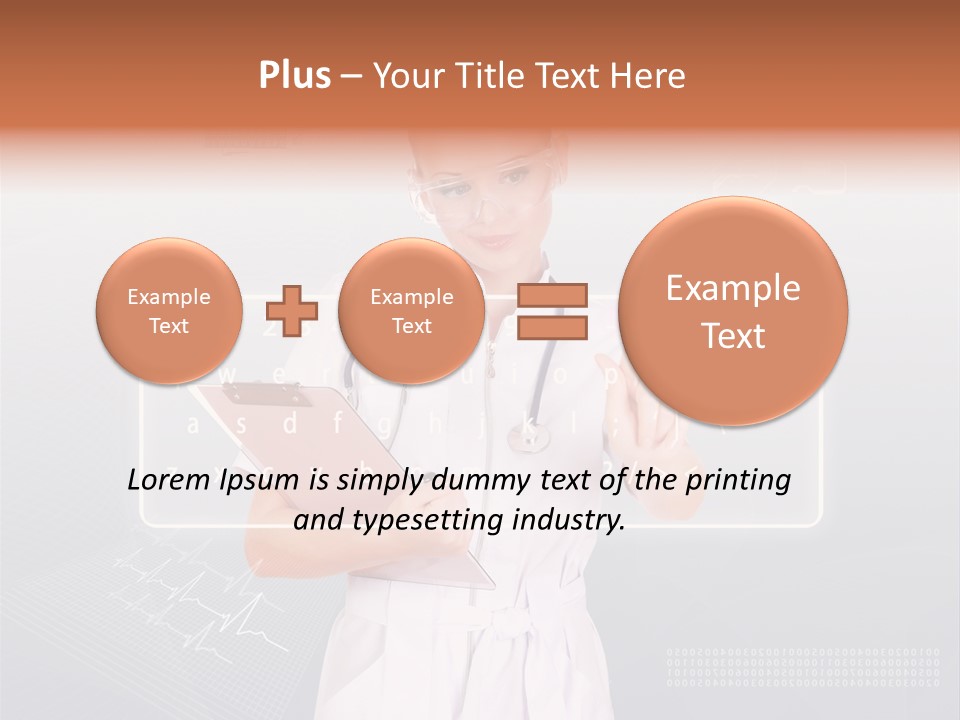 Associate Woman Closeup PowerPoint Template