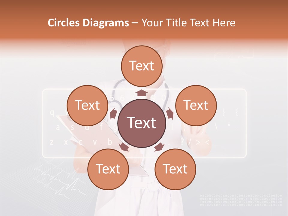 Associate Woman Closeup PowerPoint Template