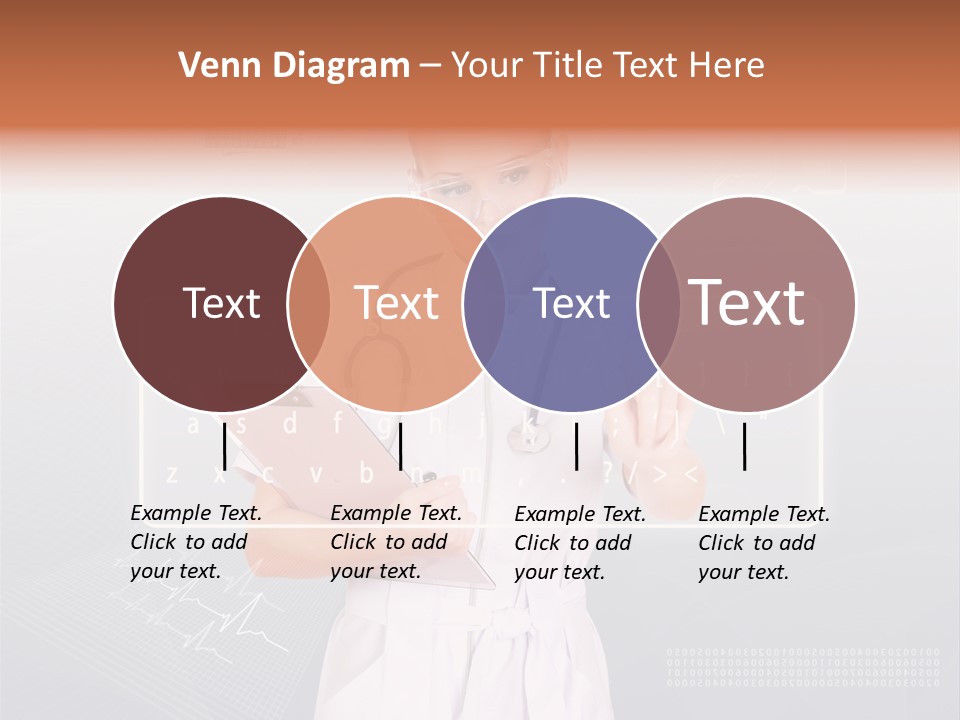 Associate Woman Closeup PowerPoint Template