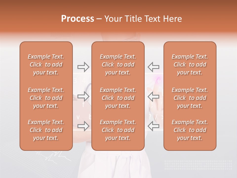 Associate Woman Closeup PowerPoint Template
