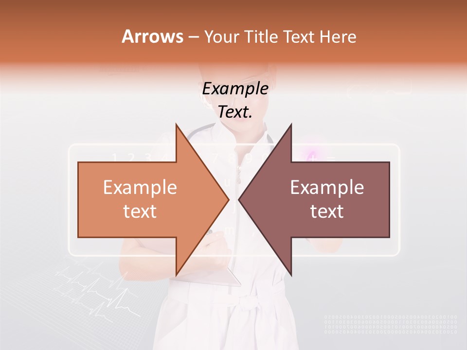 Associate Woman Closeup PowerPoint Template