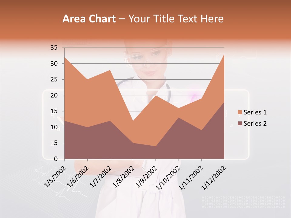 Associate Woman Closeup PowerPoint Template