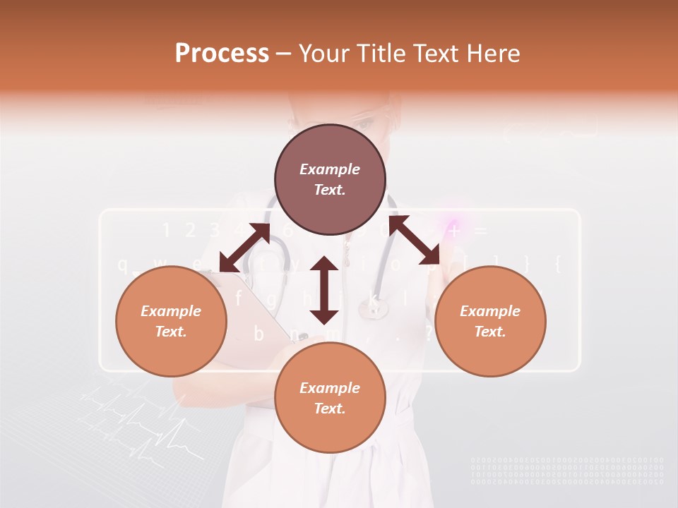 Associate Woman Closeup PowerPoint Template