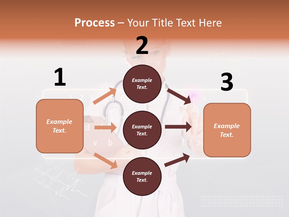 Associate Woman Closeup PowerPoint Template