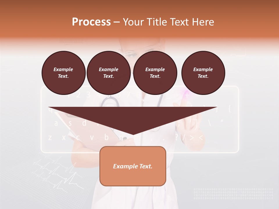 Associate Woman Closeup PowerPoint Template