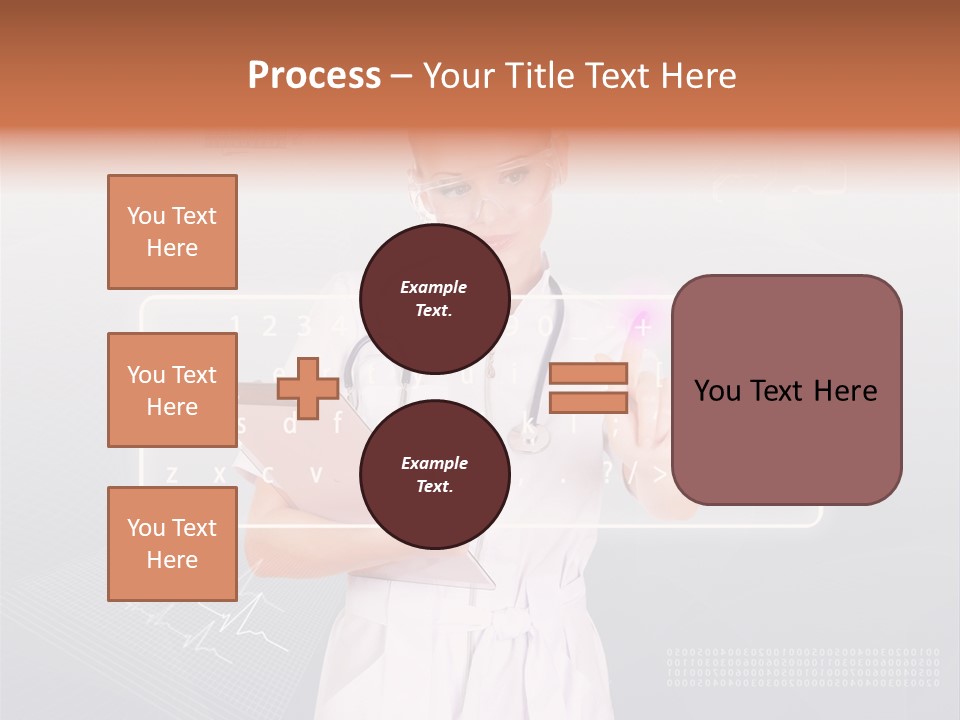 Associate Woman Closeup PowerPoint Template