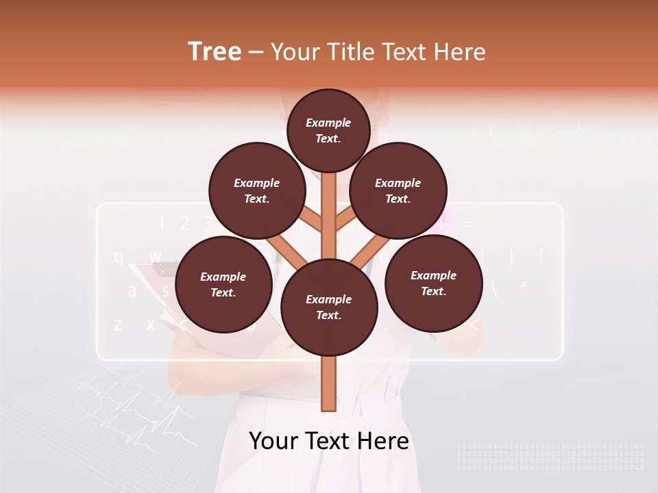 Associate Woman Closeup PowerPoint Template