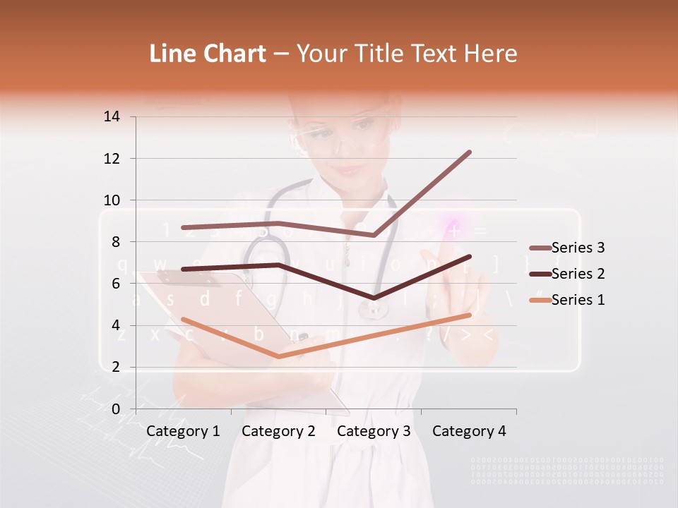 Associate Woman Closeup PowerPoint Template