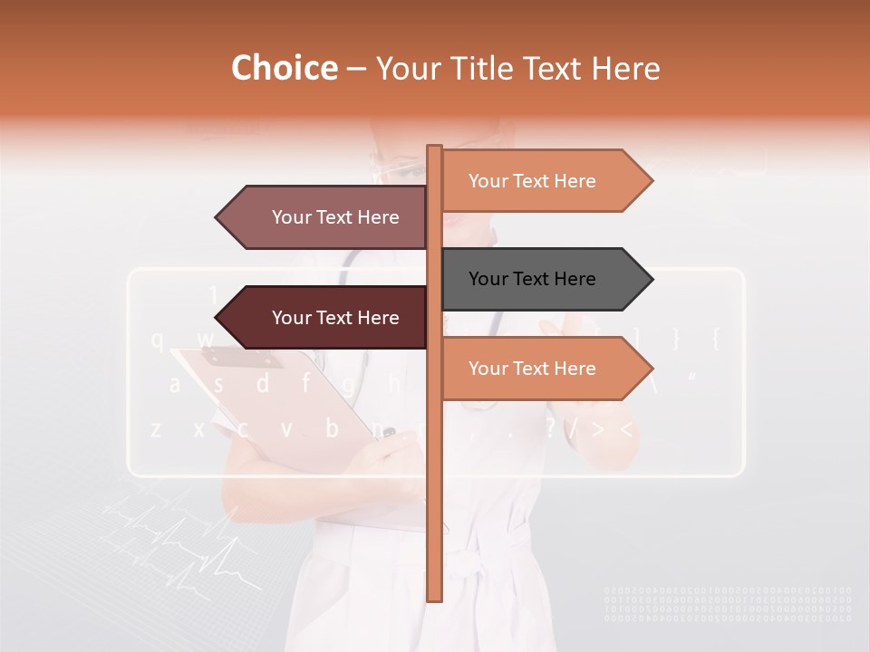 Associate Woman Closeup PowerPoint Template