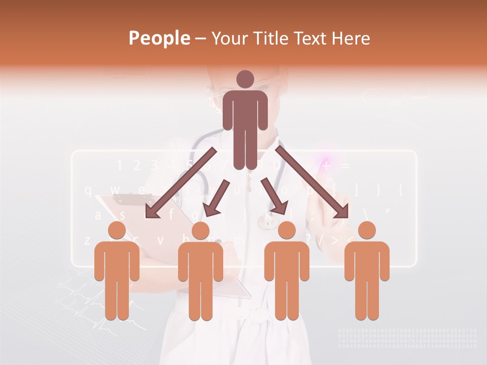 Associate Woman Closeup PowerPoint Template