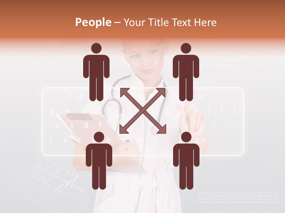 Associate Woman Closeup PowerPoint Template