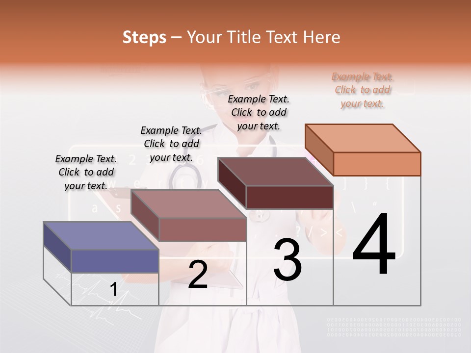 Associate Woman Closeup PowerPoint Template