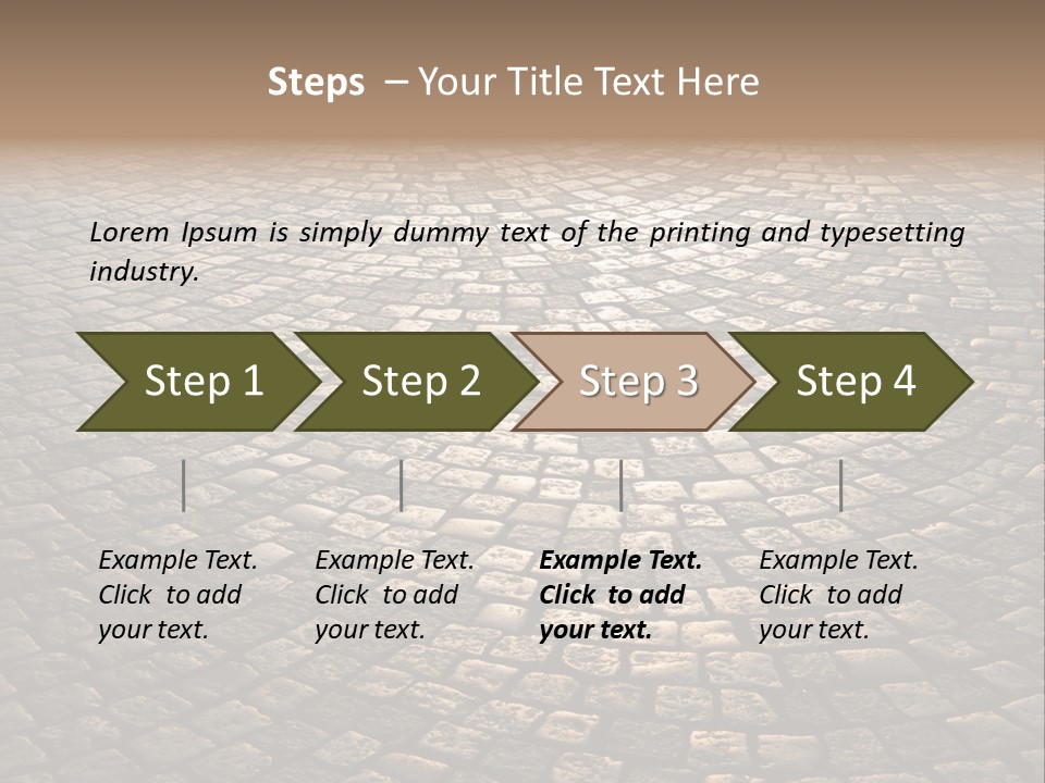 Traditional Pebble Way PowerPoint Template