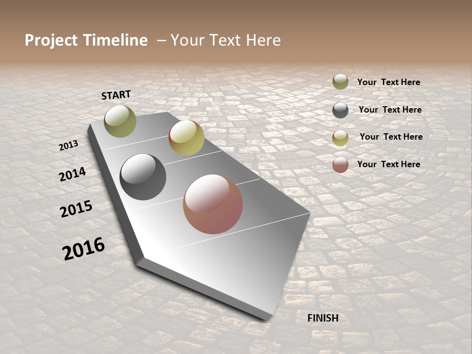 Traditional Pebble Way PowerPoint Template