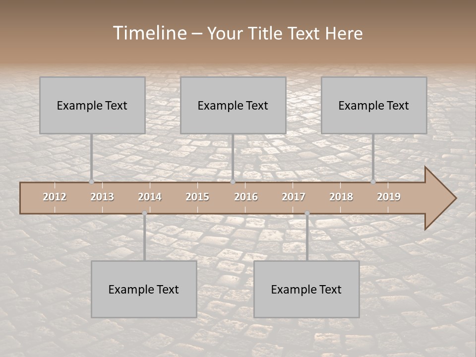 Traditional Pebble Way PowerPoint Template