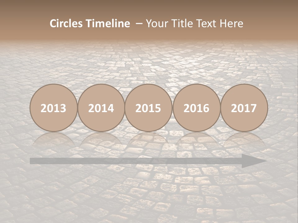 Traditional Pebble Way PowerPoint Template