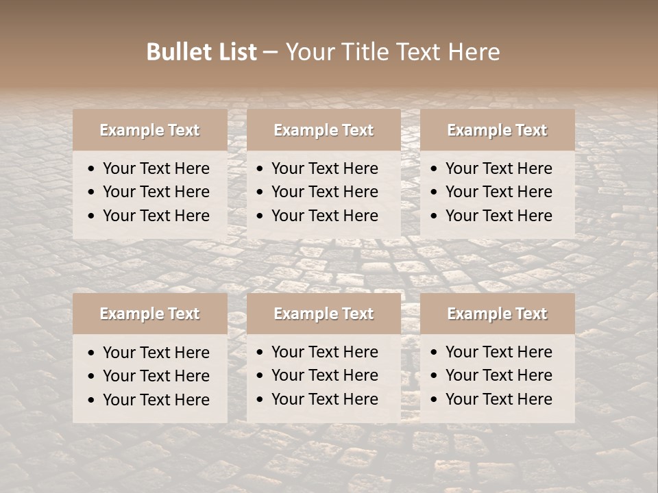 Traditional Pebble Way PowerPoint Template