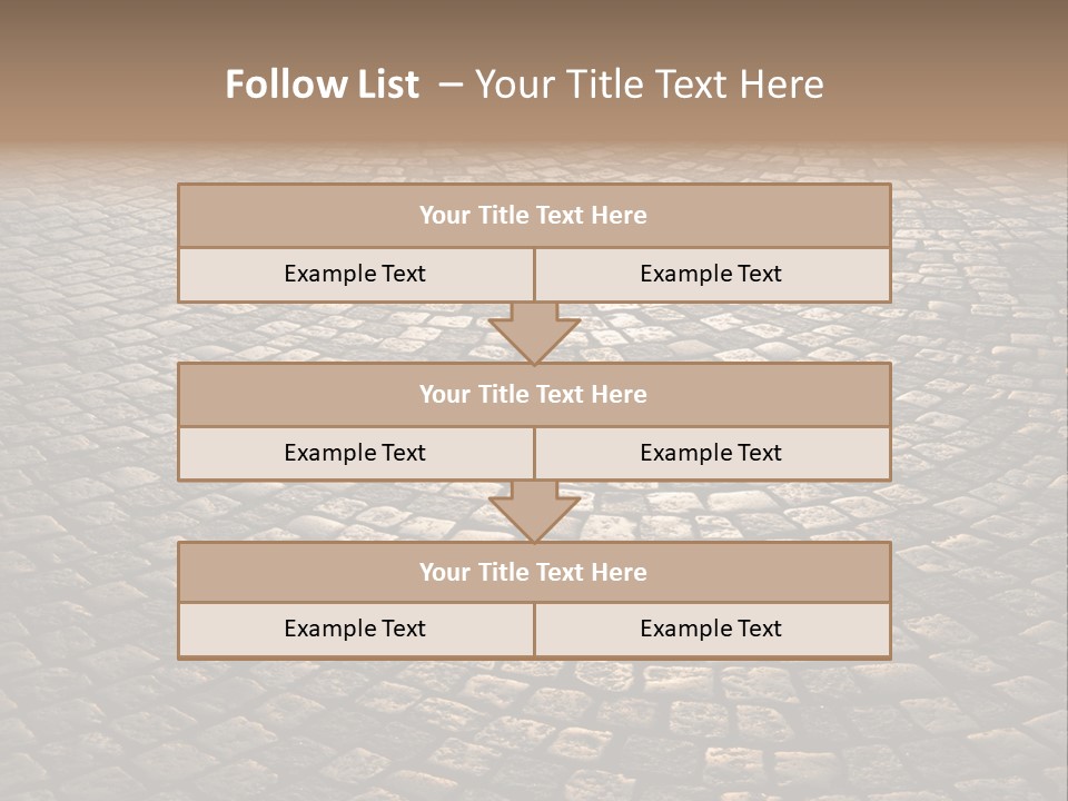 Traditional Pebble Way PowerPoint Template