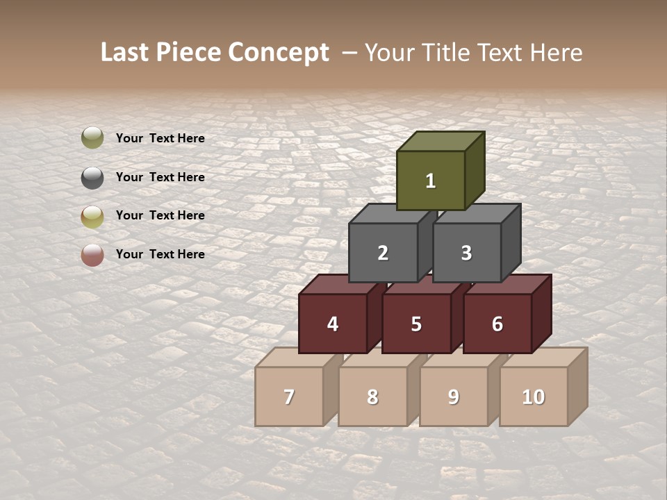 Traditional Pebble Way PowerPoint Template
