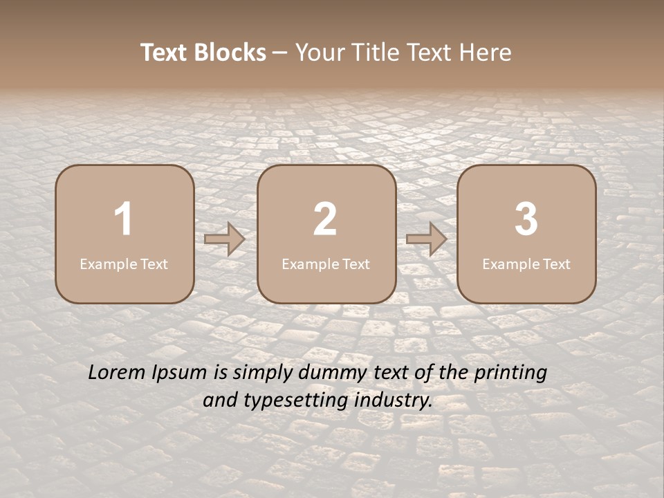 Traditional Pebble Way PowerPoint Template