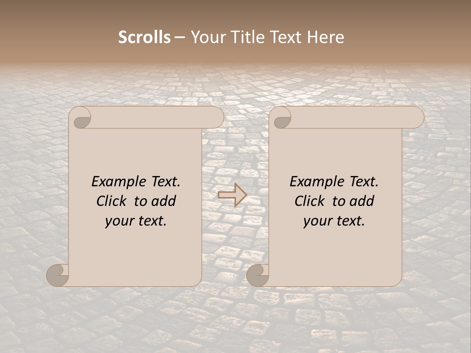 Traditional Pebble Way PowerPoint Template