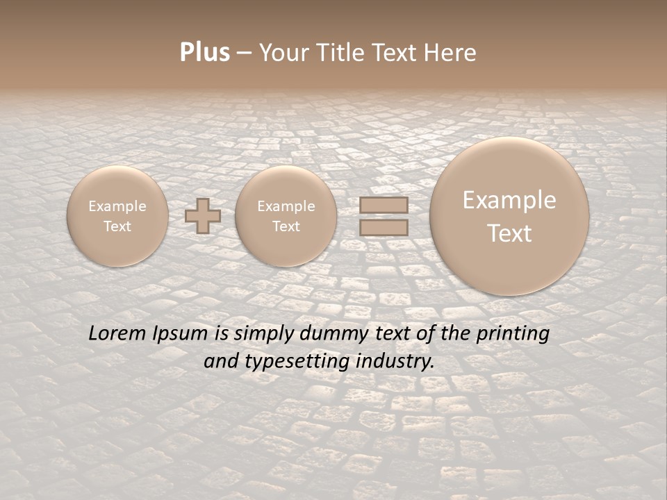 Traditional Pebble Way PowerPoint Template