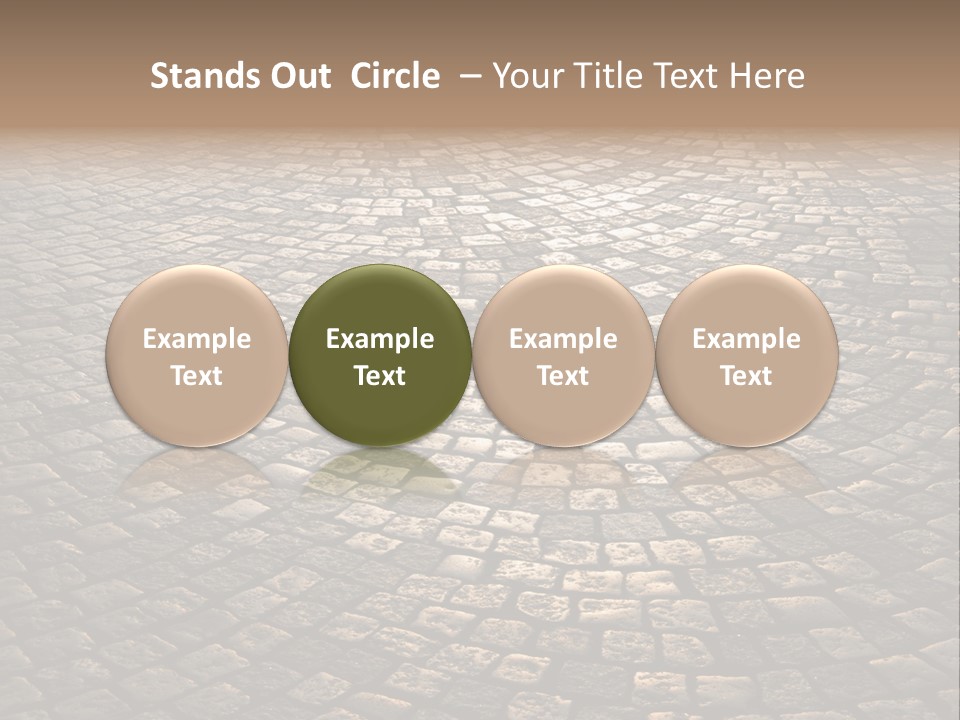 Traditional Pebble Way PowerPoint Template