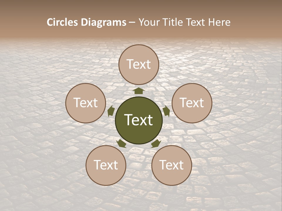Traditional Pebble Way PowerPoint Template