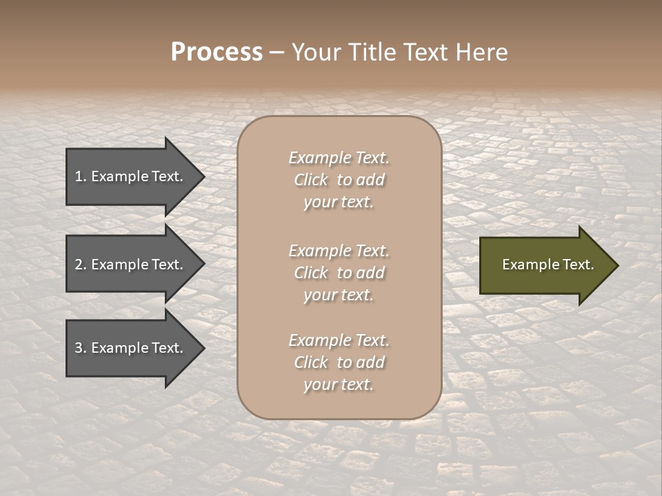 Traditional Pebble Way PowerPoint Template
