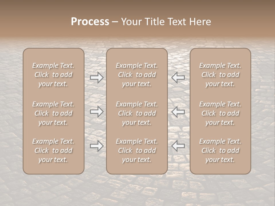 Traditional Pebble Way PowerPoint Template