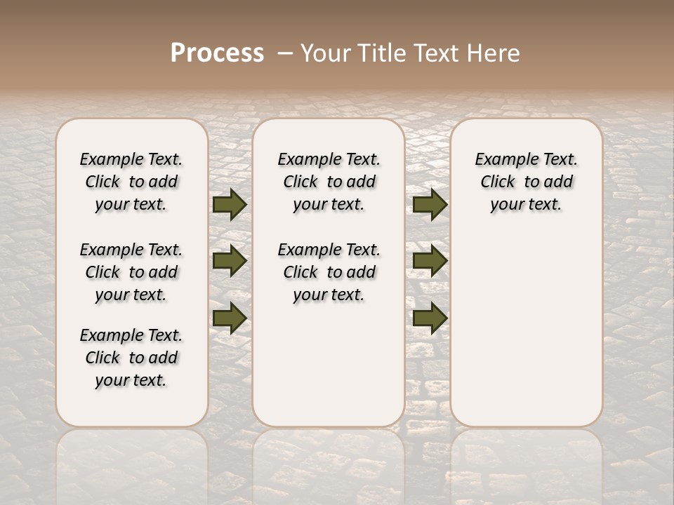 Traditional Pebble Way PowerPoint Template