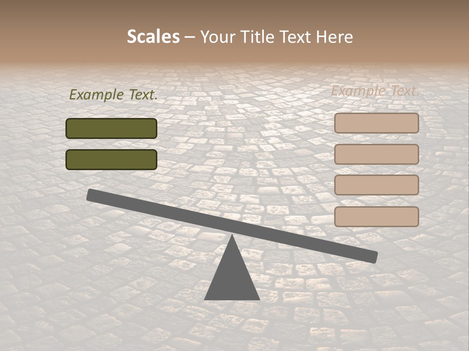 Traditional Pebble Way PowerPoint Template