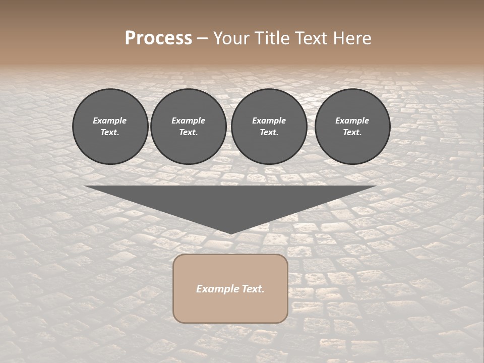 Traditional Pebble Way PowerPoint Template