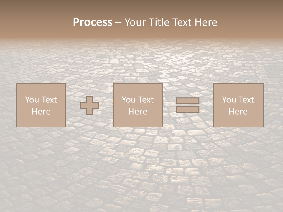 Traditional Pebble Way PowerPoint Template