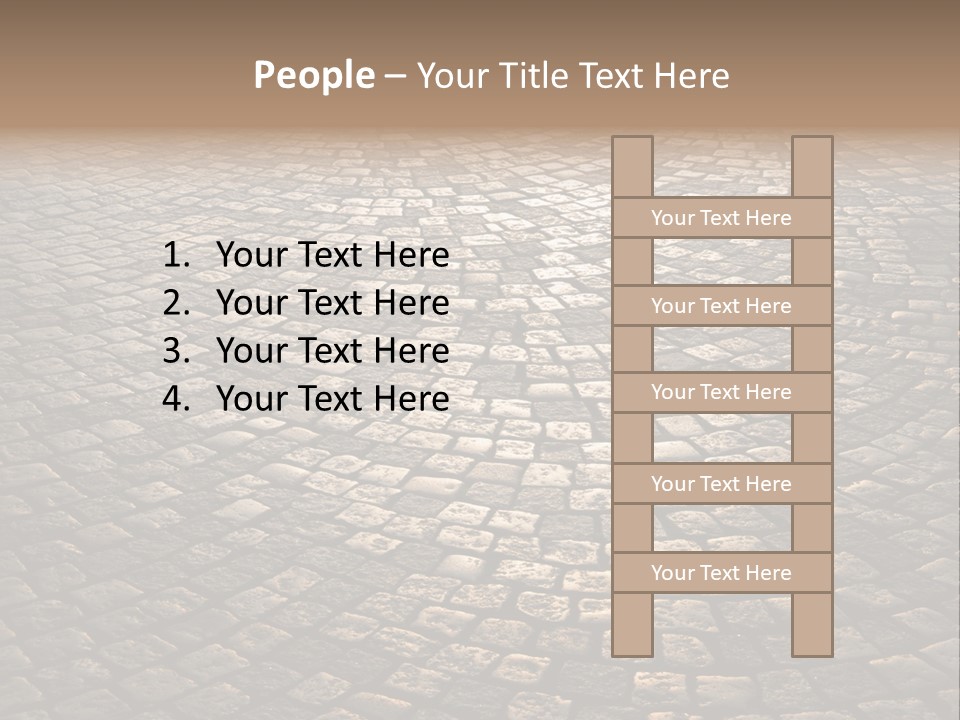 Traditional Pebble Way PowerPoint Template