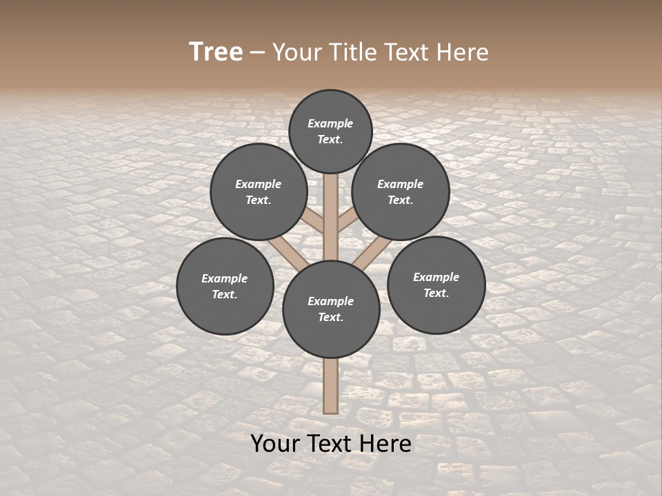 Traditional Pebble Way PowerPoint Template