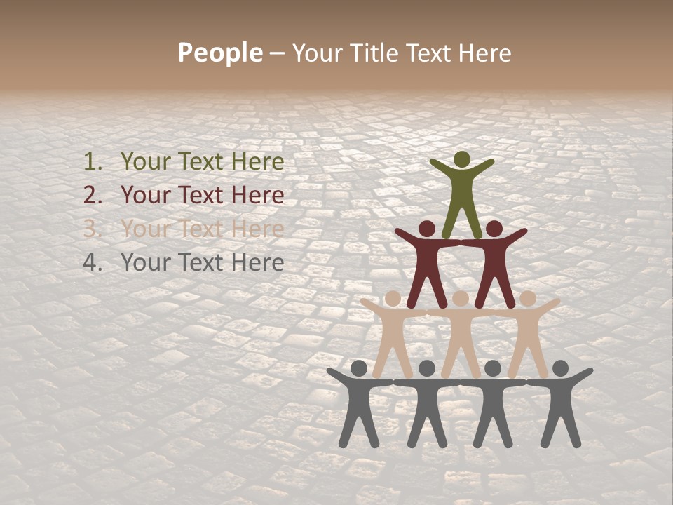 Traditional Pebble Way PowerPoint Template